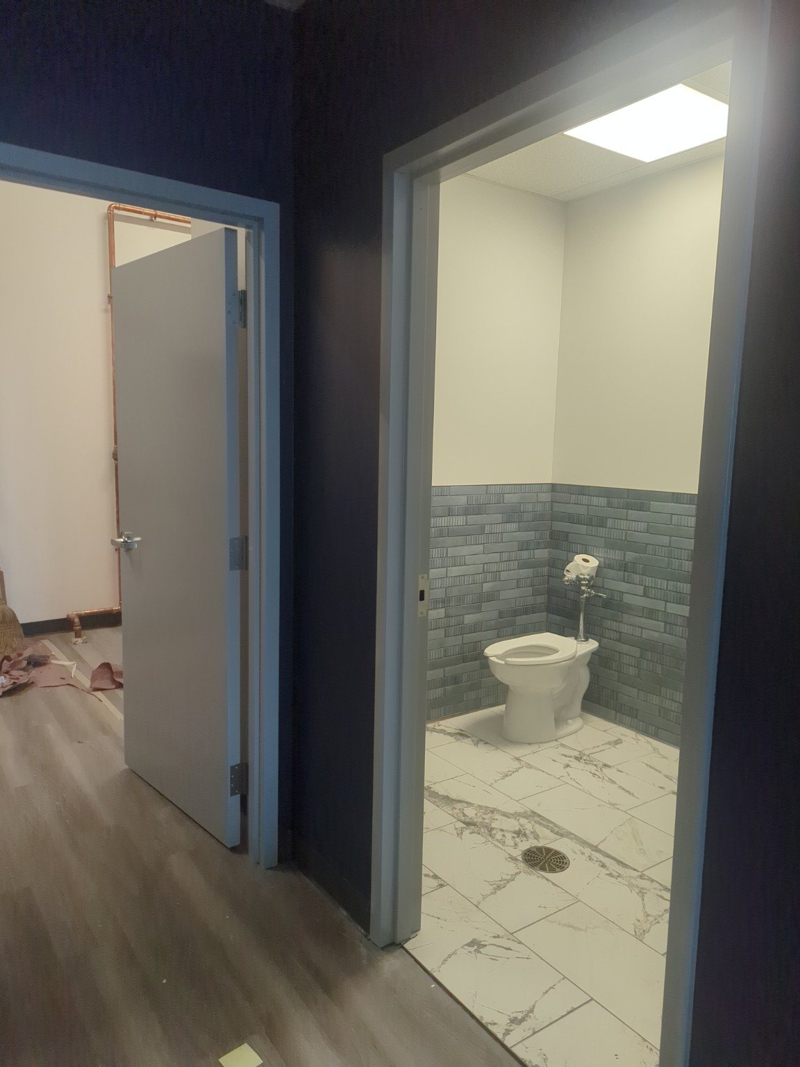 Finished commercial interior painting project