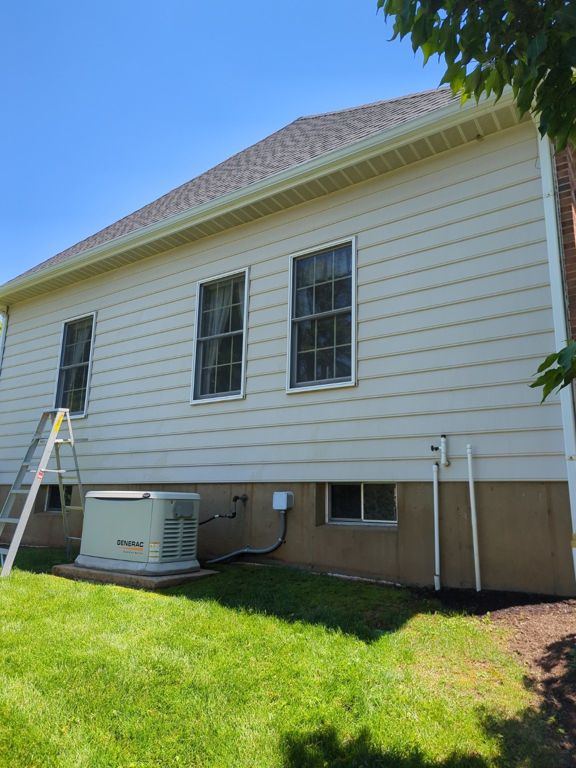 Exterior preparation and painting work